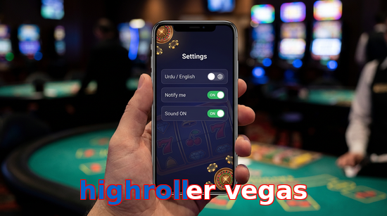 Game list for Highroller Vegas app section