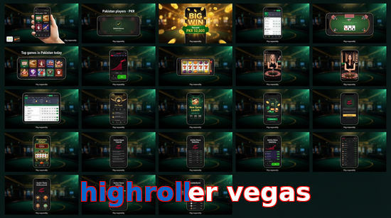 Main screen of Highroller Vegas bet page for PK players