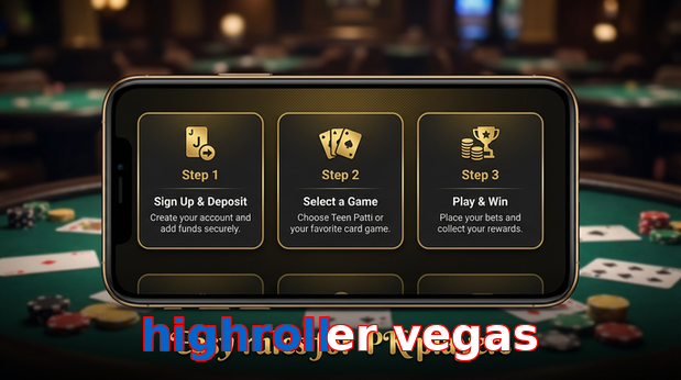 Game list for Highroller Vegas game section